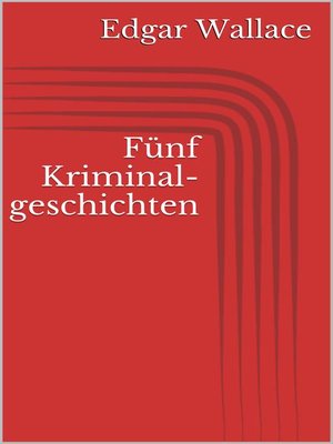 cover image of Fünf Kriminalgeschichten
